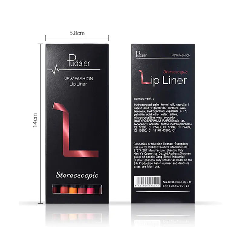Lip Liner Pencil Set 
